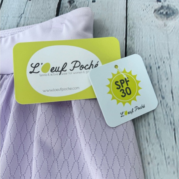 L’Oeuf Poché Ballet Pirouette Skort Side Pockets Tennis Skirt - Picture 4 of 11